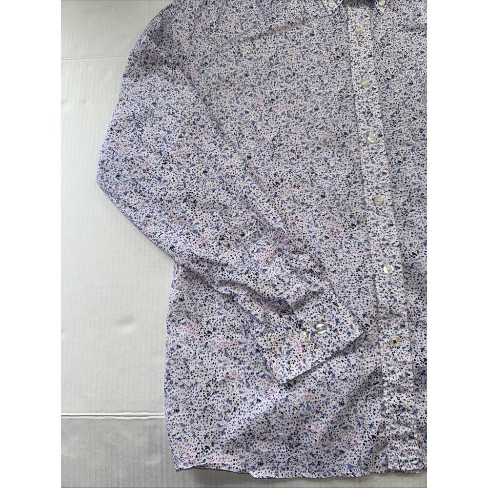 Brooks Brothers Shirt Mens Large White Fleece Button Up Long Sleeve White - Picture 3 of 11